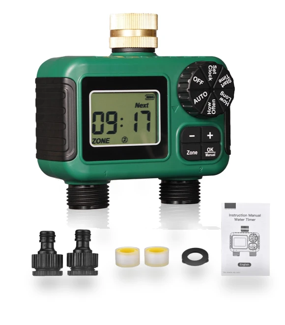 Smart Rain Delay Function Brass Inlet Watering Timer — Automatic Irrigation, GoolRC