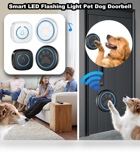 Wireless Doorbell with Smart LED Flashing Light — Doorbells, Aquariusg