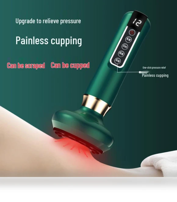 Wireless Smart Vacuum Massager with Heating and Electric Gua Sha — Back Relief Solutions, TrendVibeCN