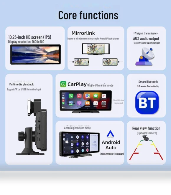 10.26-inch Smart Screen CarPlay — Stereo Receivers, TrendVibeCN