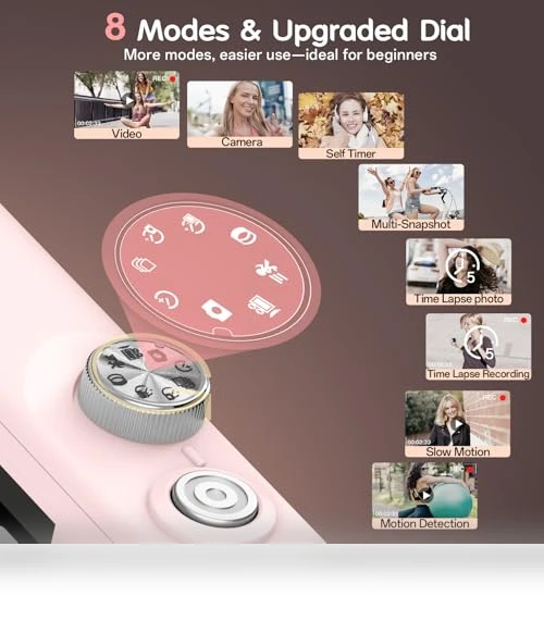 4K Vlogging Camera with 64MP — Compact Digital Cameras, Fansbe Smart