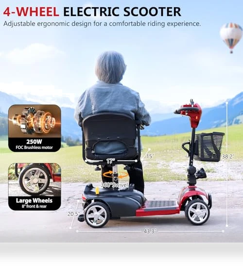 All Terrain Foldable Electric Scooter — Push Scooters, Hubbfq