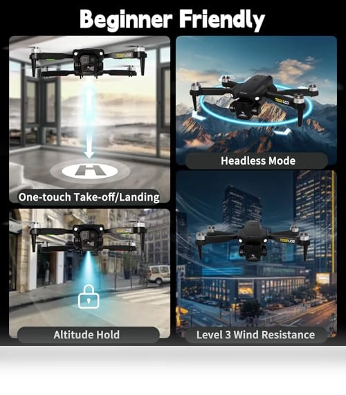 Brushless Motor Drone with LCD Screen — Drones, Toladrone
