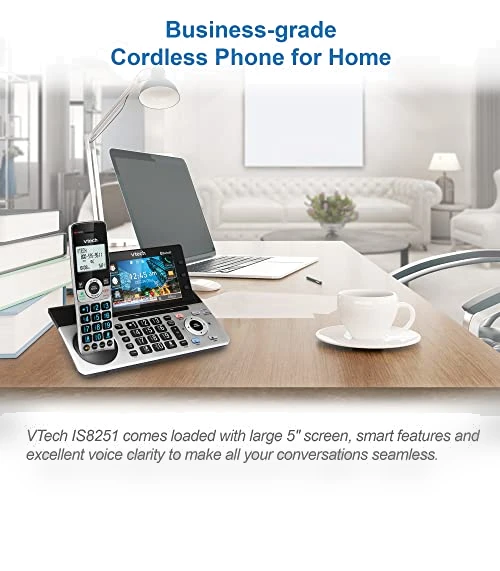 Business Grade Expandable Cordless Phone — Caller ID Displays, VTech