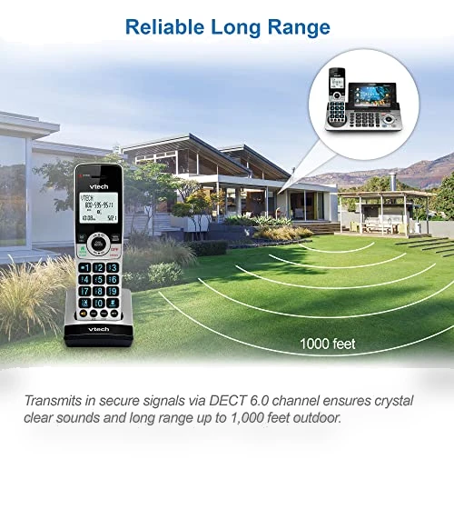 Business Grade Expandable Cordless Phone — Caller ID Displays, VTech