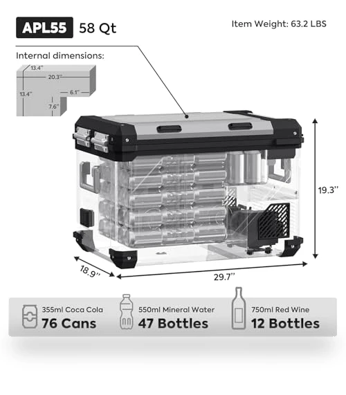 Dual Zone Portable Refrigerator — Mini Fridges, ICECO