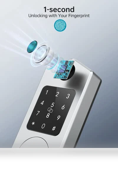 Fingerprint Smart Deadbolt — Padlocks & Hasps, HEANTLE