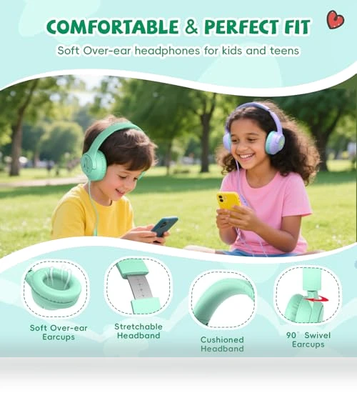 Kids Headphones with Cord — In-Ear Headphones, Botesty Sound