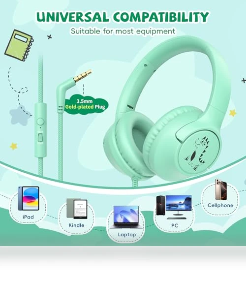 Kids Headphones with Cord — In-Ear Headphones, Botesty Sound
