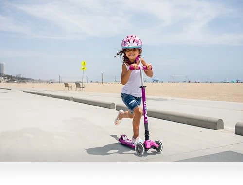Maxi Deluxe Foldable LED Scooter — Push Scooters, Micro