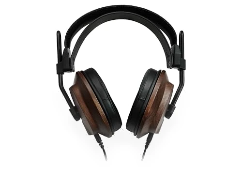 Premium Mahogany Semi-Open RP Headphones — Over-Ear Headphones, Fostex