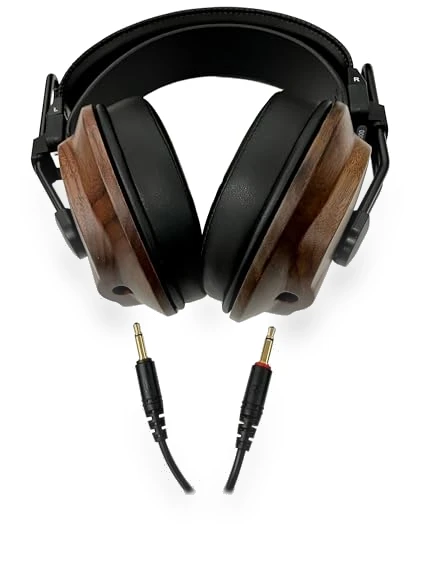 Premium Mahogany Semi-Open RP Headphones — Over-Ear Headphones, Fostex