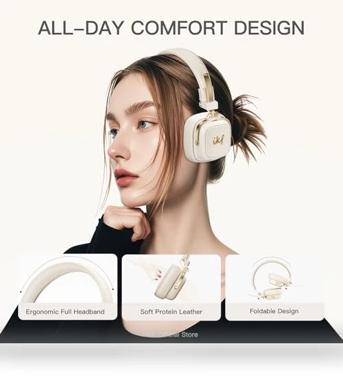 Retro Classic Wireless Bluetooth On-Ear Headphones — In-Ear Headphones, iKF