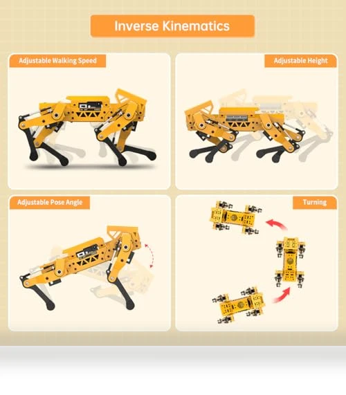 Robot Dog Kit for Arduino Scratch Python — Robotic Enhancements, Hiwonder