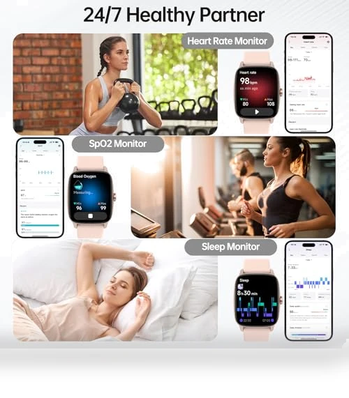 Smart Watch with Bluetooth Call & AI Voice — Smartwatches, KIBFLE
