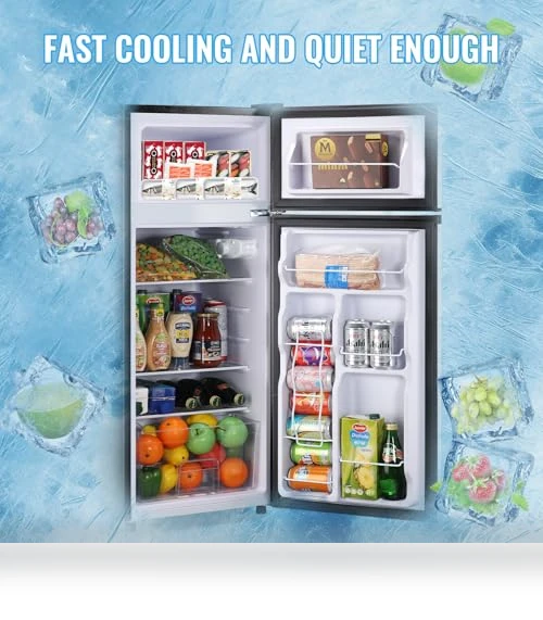 Two Door Fridge with 7 Temperature Settings — Mini Fridges, DEMULLER