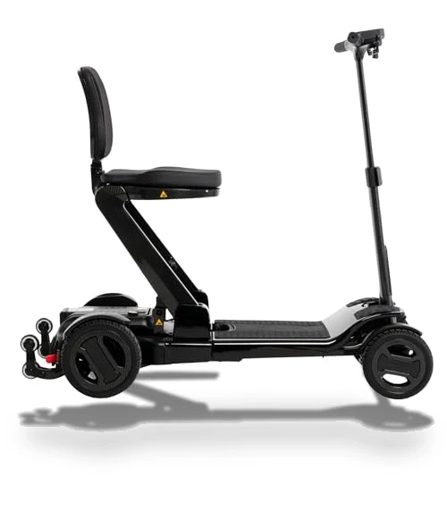 Carbon 4-Wheel Folding Travel Mobility Scooter — Mobility Scooters, Pride Mobility