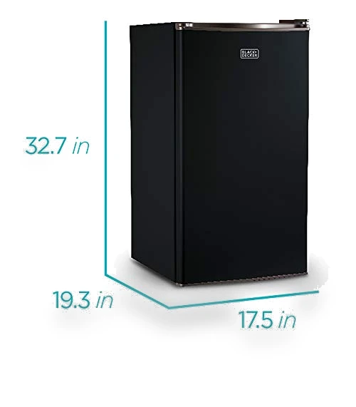 Compact Refrigerator Energy Star Single Door Mini Fridge with Freezer — Mini Fridges, BLACK+DECKER