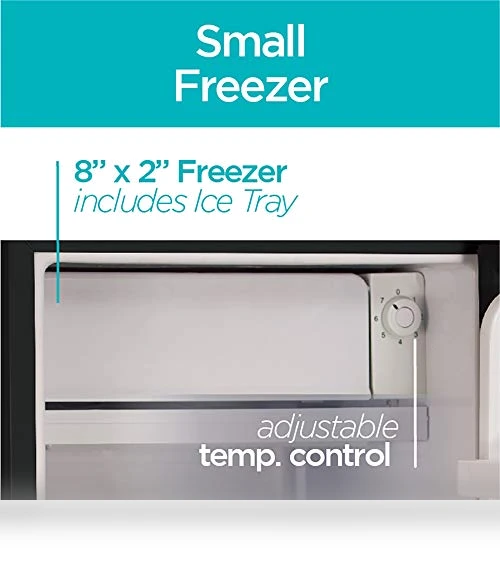 Compact Refrigerator Energy Star Single Door Mini Fridge with Freezer — Mini Fridges, BLACK+DECKER