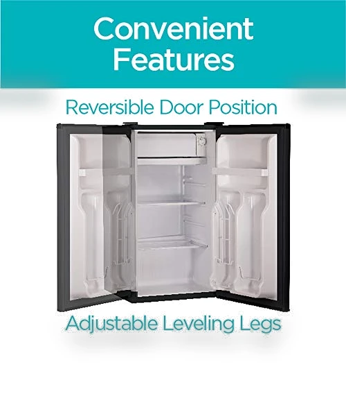 Compact Refrigerator Energy Star Single Door Mini Fridge with Freezer — Mini Fridges, BLACK+DECKER