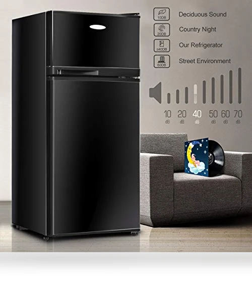 Compact Refrigerator with Top Door Freezer — Mini Fridges, GOFLAME