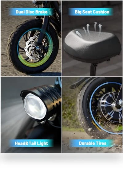 Electric Scooter with Seat — Electric Self-Balancing Scooters, Gyroshoes