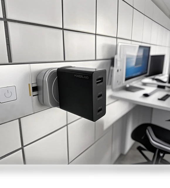 GaN III 3-Port Fast Charging Station — Chargers, Powerland Technology Inc
