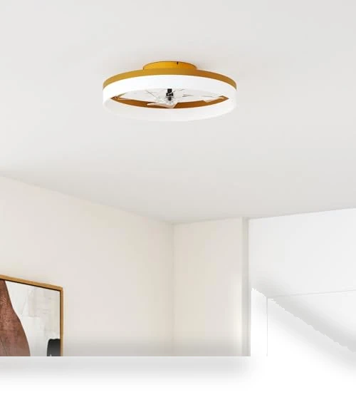 Low Profile Ceiling Fan with Lights and Remote — Ceiling Fan Lighting Solutions, VOLISUN