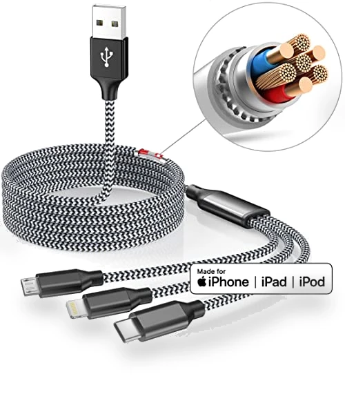 Multi Charging Cable 3Pack — Cables, Xnewcable