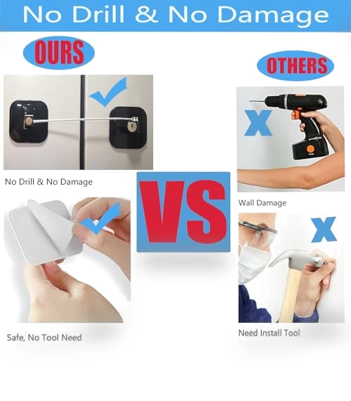 Refrigerator Lock — Cabinet Safety Solutions, YEYA