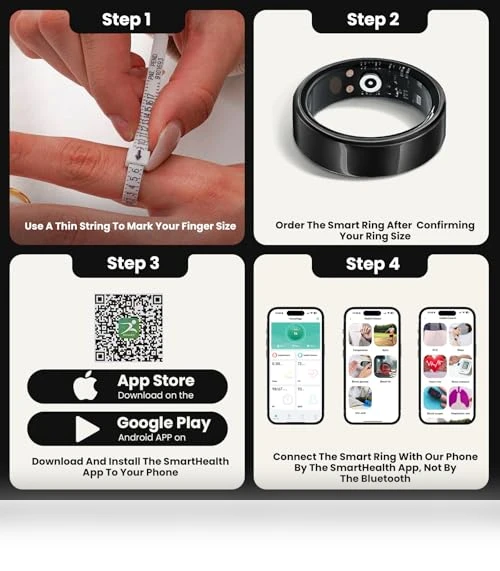 Smart Health Ring — Wearable Accessories, Cvrpaor