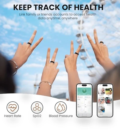 Smart Health Ring — Wearable Accessories, Cvrpaor