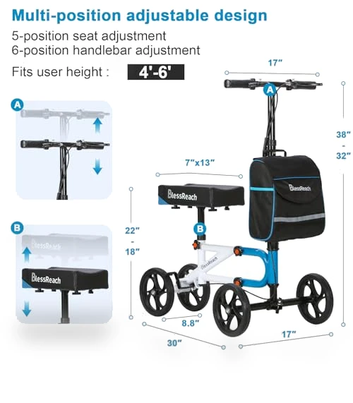 Steerable Knee Walker — Knee Braces, BlessReach
