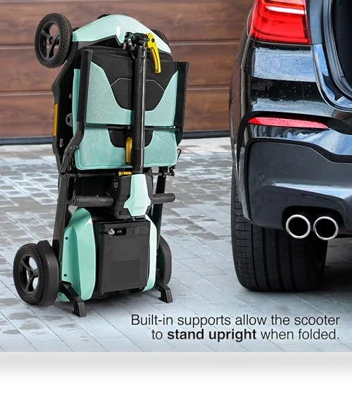Super Portable 4-Wheel Folding Travel Mobility Scooter — Mobility Scooters, Pride Mobility