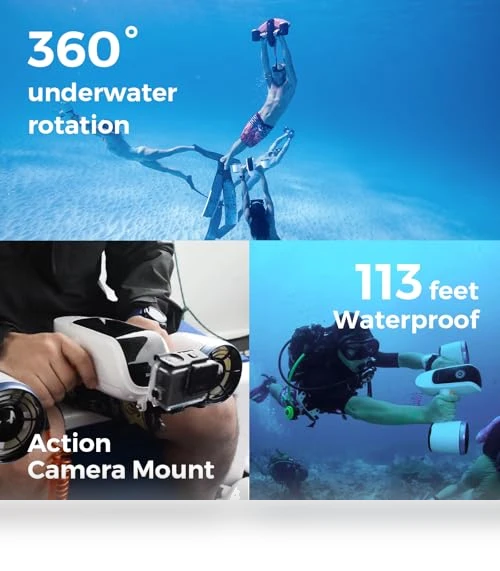 Underwater Scooter with Action Camera Mount — Action Cameras, sublue