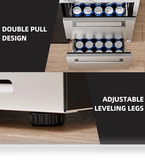 Weather Proof Stainless Steel Outdoor Beverage Refrigerator — Drink Coolers, Antarctic Star