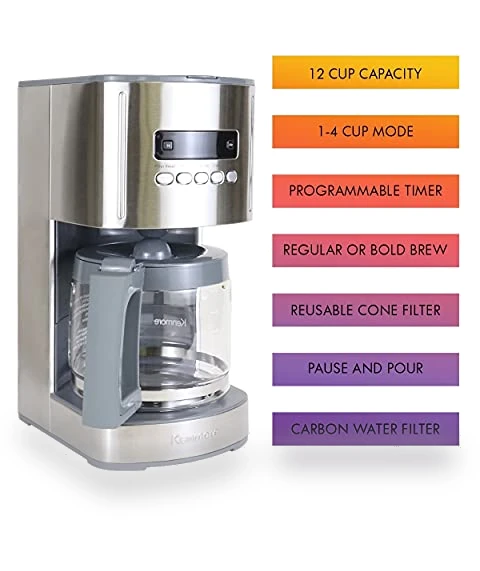 12-Cup Programmable Aroma Control Coffee Maker — Coffee Makers, Kenmore
