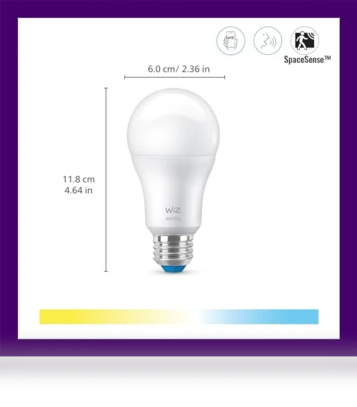 A19 LED Smart Light Bulb Tunable White — Smart Home Modules, WiZ Connected