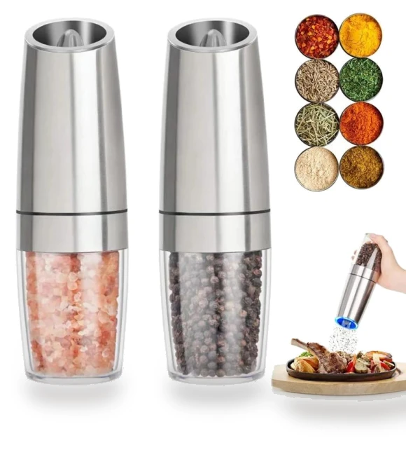 Electric Salt Pepper Grinder with LED Light — Pepper Mills, Darling Child Boutique
