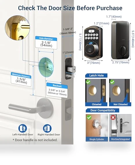 Fingerprint Door Lock — Biometric Security, Veise
