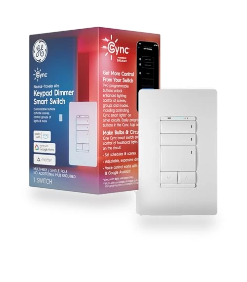 Keypad Dimmer Smart Switch — Dimmer Switches, GE
