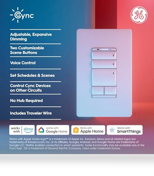 Keypad Dimmer Smart Switch — Dimmer Switches, GE