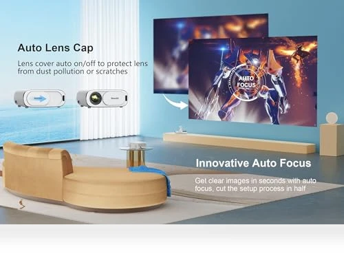 Outdoor-Projector 4K with WiFi 6 and Bluetooth — Home Theater Projectors, Jimveo
