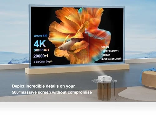 Outdoor-Projector 4K with WiFi 6 and Bluetooth — Home Theater Projectors, Jimveo