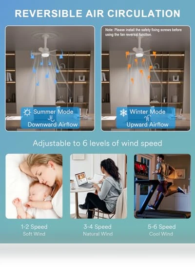 RGBW Color Changing LED Fan Light — Ceiling Fan Wall Controls, Ligency