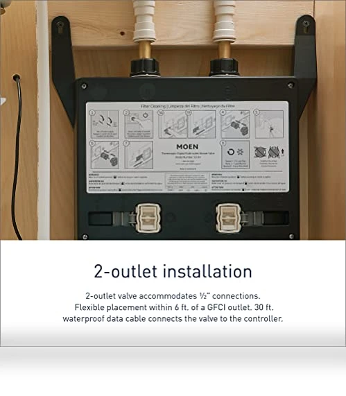 Smart Shower Digital Thermostatic Shower Valve — Shower Flow Control Valves, Moen
