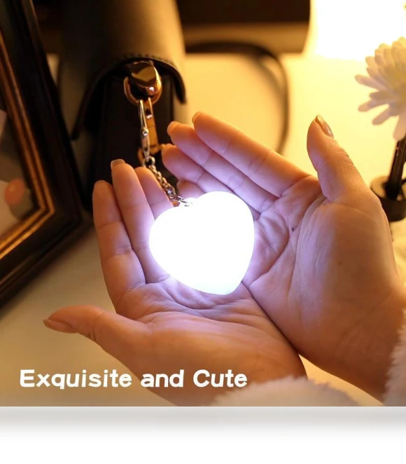 Touch-Activated Heart Night Light — Night Lights, GoGirls