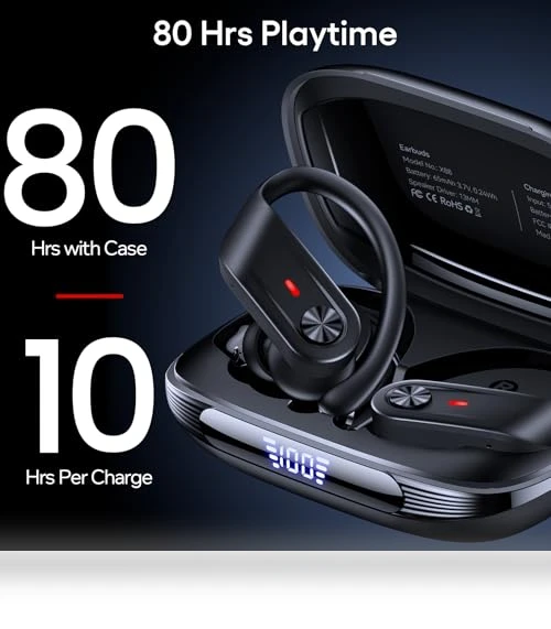 Wireless Earbuds with Deep Bass — In-Ear Headphones, TAGRY