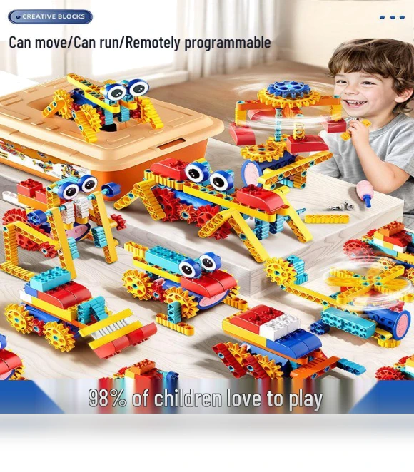 Electric Robot Building Blocks — Construction Kits, Super Go