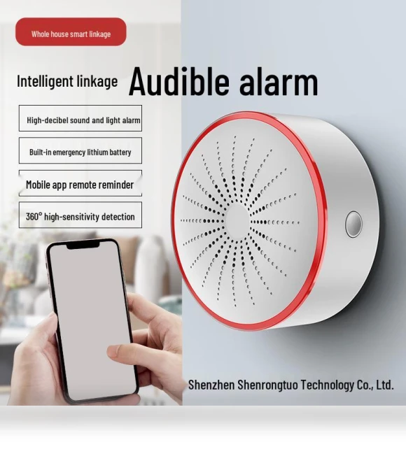 Graffiti Smart WiFi/ZigBee Sound and Light Alarm Sensor — Smart Home Security, TrendVibeCN